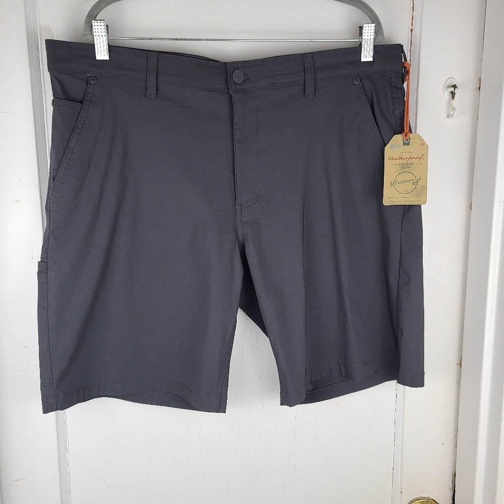 Weatherproof Men's 38w Tech Utility Vintage Shorts Stretch Dark Gray